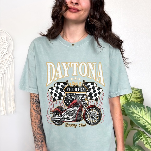 Daytona Motorcycle Comfort Colors Graphic Tee - Picture 3 of 10